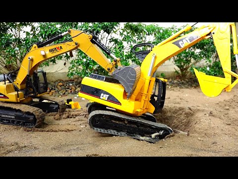 Excavator Truck Car Toy Rescue & Repair Play