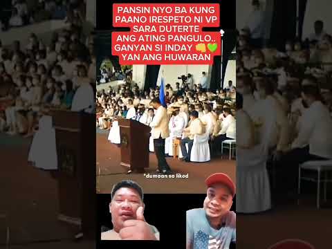 grabi ka talaga mag respeto Kay BBM kaso ikaw naman ayaw nila respeto kaya Poh ipag laban mo pinas