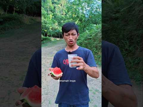 Makan semangka sama Susu