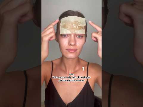 BLOTTING PAPER AND REALLY OILY SKIN 😱🤯  #acne #skincare #acneproneskin #oilyskin #oilyskintips