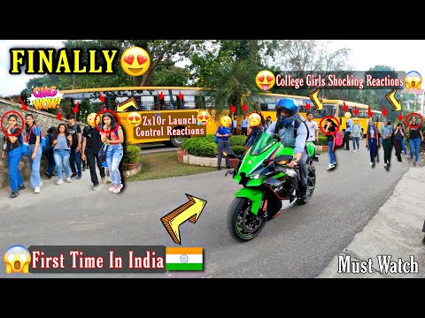 Cute College Girls Shocking Reactions & Best Zx10r Launch Control Reactions & Dehradun Meet-Up Soon