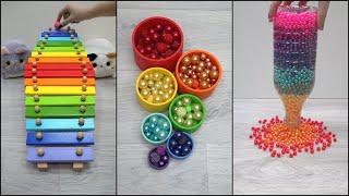 Oddly satisfying Reverse video. Colorful Relaxing Compilation. No talking, no music