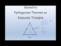 Isosceles Triangle Properties and Calculations