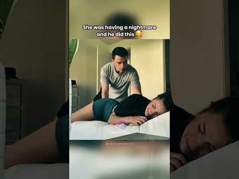 She was having a nightmare and he did this 🥰 #life #relationship #shorts #girlfriend