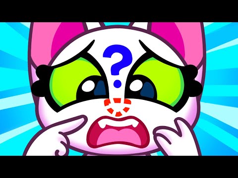 😨 Oh, No! Where Is My Nose?! 😨 Baby cat lost her nose 😨 Funny Kids Stories 😊 Purr-Purr