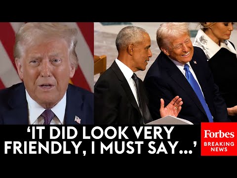 Trump Asked Point Blank What He Discussed With Obama At Jimmy Carter's Funeral