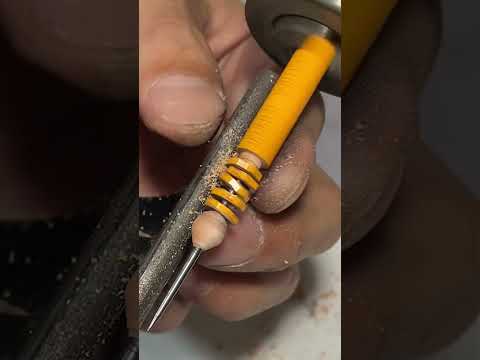 Pencil play 99 #woodturning #woodturner #pencilsharpener#greenwoodworking #woodcraft#Pencil #木工旋盤#木工