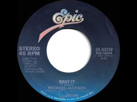 1983 HITS ARCHIVE:  Beat It - Michael Jackson (a #1 record--stereo 45)