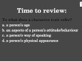 Understanding Character Traits in Literature