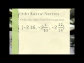 Comparing and Ordering Rational Numbers