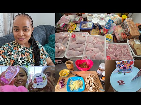 WEEKLY VLOG//COOKING//GROCERY HAUL//SELF-CARE//CLEANING//B-DAY CELEBRATION