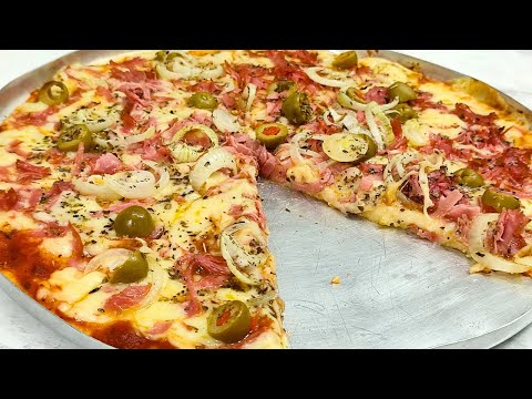 PIZZA DE LIQUIDIFICADOR FEITA EM MINUTOS |#kdeliciacozinha