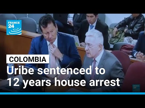 YouTube video thumbnail: Colombian Ex-President Uribe Sentenced to 12 Years House Arrest