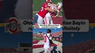 Ryan Day confirms Ohio State QB Julian Sayin is out indefinitely #JulianSayin #OhioState #CFB