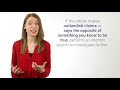 Evaluating Source Credibility and Reliability