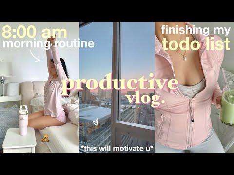 aesthetic vlog 🐰 *get motivated!* morning routine, getting my life together, prep & pack w/ me