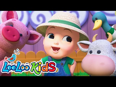 🐮🐷🐶 Old MacDonald (Learn Animal Sounds) + MORE Kids Songs Rhymes - LooLoo Kids