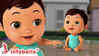 Chhoto Chhoto Brishti - Baby Playing in Rain Song | Bengali Rhymes & Cartoons | Infobells #rainsong
