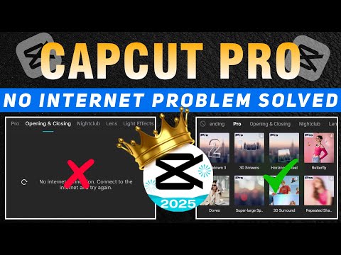 Capcut Pro No Internet Connection Problem Solved 💯 | Capcut Effects Not Showing Fix🔥