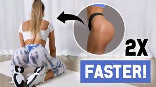 Grow BOOTY 2x FASTER with this Pre-Booty Activation & Stretching Routine, No Equipment, At Home