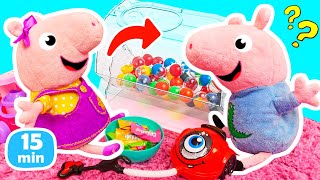 Peppa y George hacen las tareas de casa siguiendo las instrucciones