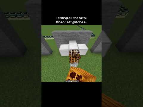 Testing all the viral glitches in Minecraft #shorts