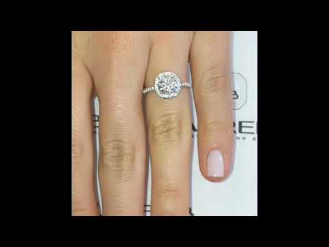 1.3 ct Round Diamond Classic Halo Ring