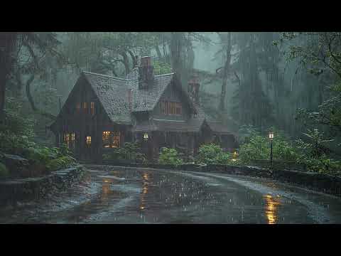 Deep Sleep Sounds - Roof in Heavy Rain and Strong Thunder Sounds for Sleeping