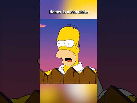Homer is a bad uncle #thesimpsons #simpsons #cartoon #funny #homersimpson