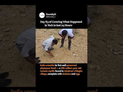 “India unearths its first well-preserved phytosaur fossil — a 200-million-year-old Jurassic reptile.