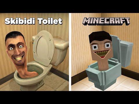 Criei CENAS de SKIBIDI TOILET No Minecraft
