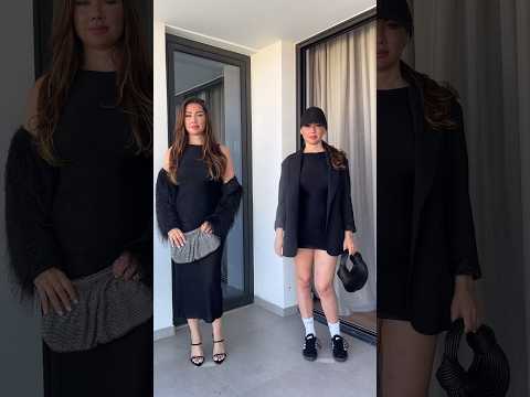 One dress 2 ways ? Black Maxi dress New In Zara ? #shorts