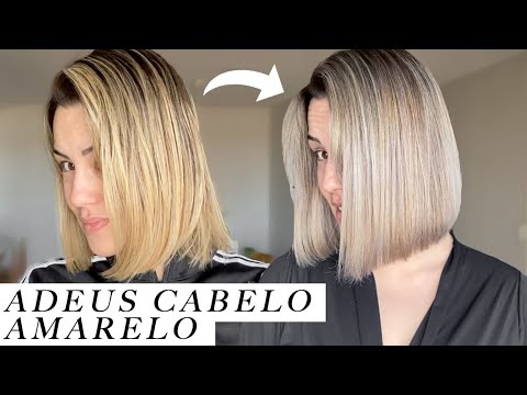 COMO MATIZO MEU CABELO EM CASA - TIRANDO O AMARELO