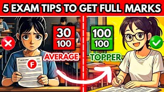 5 Topper's Secret to Top in Exams🔥How to Study For Exams| Secret Study Tips & hacks to Score Highest