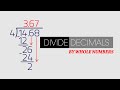 Dividing Decimals and Long Division