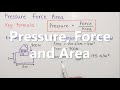 Calculating Pressure and Area