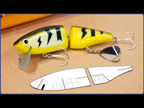 ジョイントされた木製クランクベイトの作り方。 How to make a jointed wooden crankbaits.