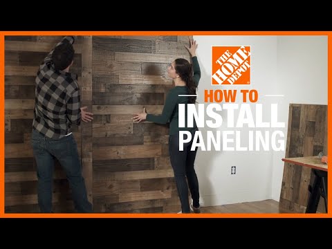How To Install Paneling - How To Put Up Paneling Over Drywall