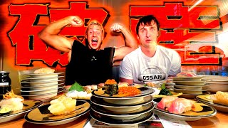 【〇〇万円！？】減量明けのヤンに高級くら寿司を奢りで好きなだけ食べさせたら破産しました、、、
