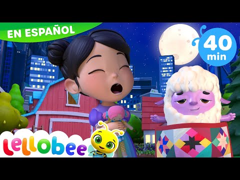 Canción de cuna de Lellobee 😴🌙| Caricaturas - Canciones Infantiles 🎵 | Lellobee