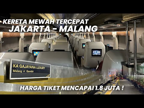 KERETA MEWAH DENGAN RUTE TERJAUH 906KM TIKETNYA 1.8JUTA‼️Naik KA Gajayana Luxury Jakarta - Malang