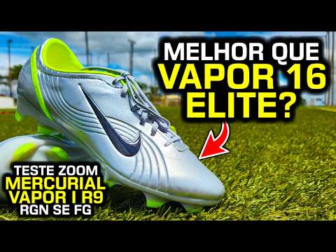 MELHOR que a VAPOR 16 Elite? 😱 - Teste chuteira campo Nike Mercurial Vapor I RGN SE FG