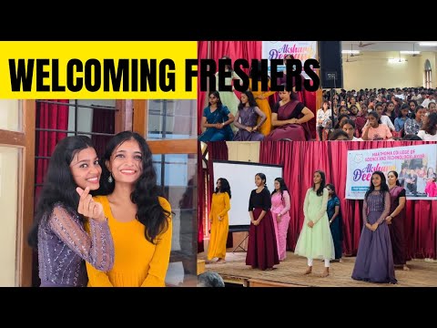 Welcoming Freshers ❤️📚🏫Our Dance Performance |College Vlog |Malayalam |@Diya_farzu