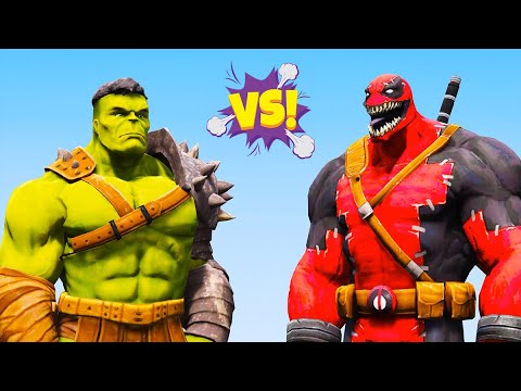 HULK vs VENOM - THE INCREDIBLE HULK vs VENOMPOOL! EPIC BATTLE