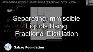 Separating Immiscible Liquids Using Fractional Distillation