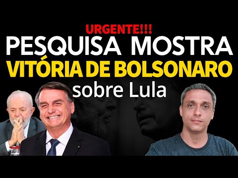 URGENTE! Pesquisa mostra Bolsonaro ganhando do LULA se eleições fossem hoje.