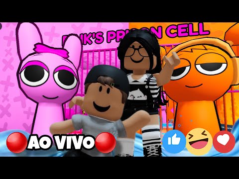 JOGANDO ROBLOX / ESCAPE DA PRISÃO SPUNKI'S NO ROBLOX COM RÊ E RAFA