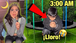 🌙PASAMOS la NOCHE EN UN TRAMPOLÍN☠️ *había un conejo maldito*🚫🐰 |Jaque Argaes
