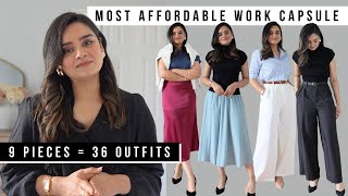 36 Outfits with 9 Items | The Ultimate Summer-Fall Work Capsule 2025