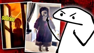 REACCIONANDO A LOS VIDEOS DE TERROR MAS TERRORÍFICOS XD 